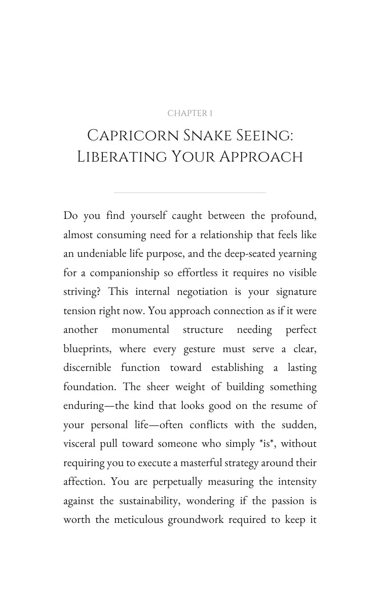 Capricorn Snake Love Relationships Integration: Optimize Your Process interior preview