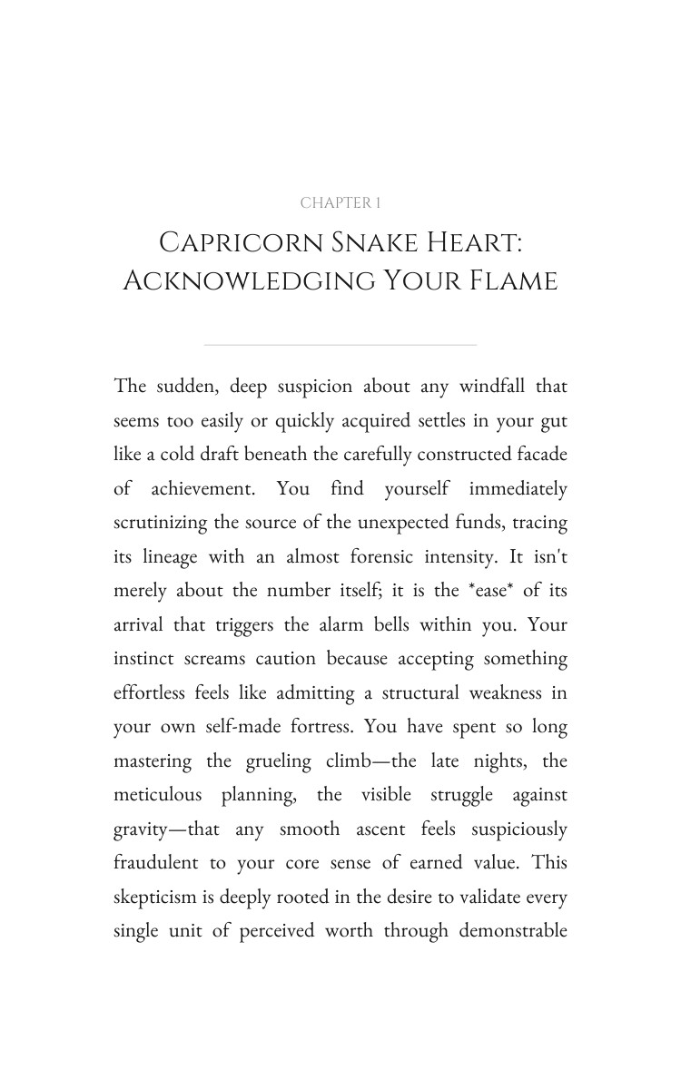 Capricorn Snake: Navigating Money Wealth interior preview