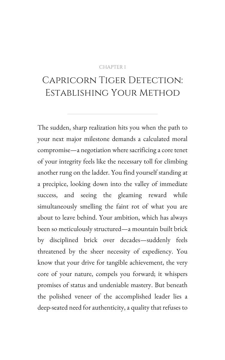 Capricorn Tiger Leadership Breakthrough Guide: Your Craving Magnified interior preview
