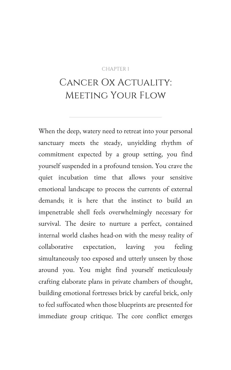 Career Success Blueprint for Cancer Ox: Sharpen Your Territory interior preview