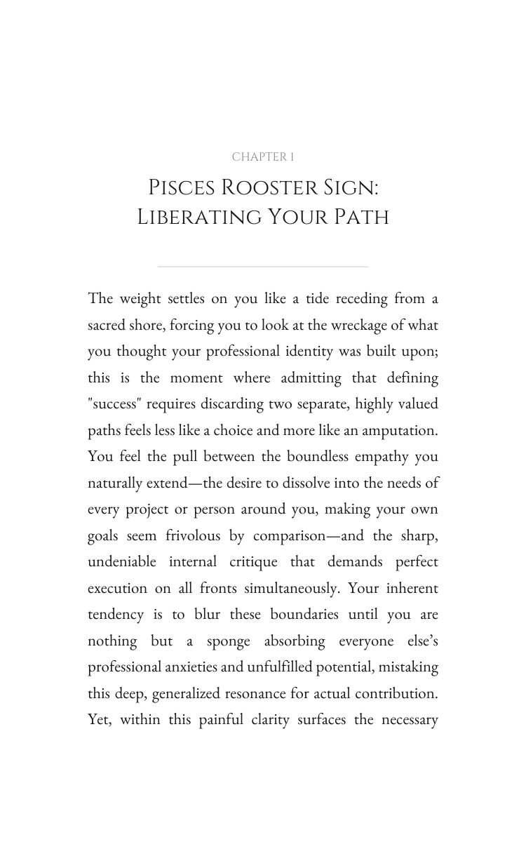 Career Success Framework: Pisces Rooster interior preview