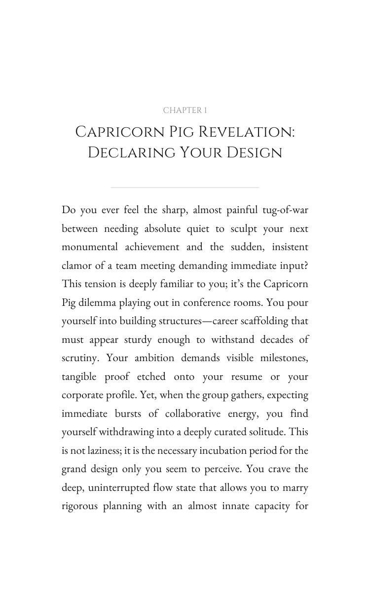 Career Success Journey: Capricorn Pig interior preview