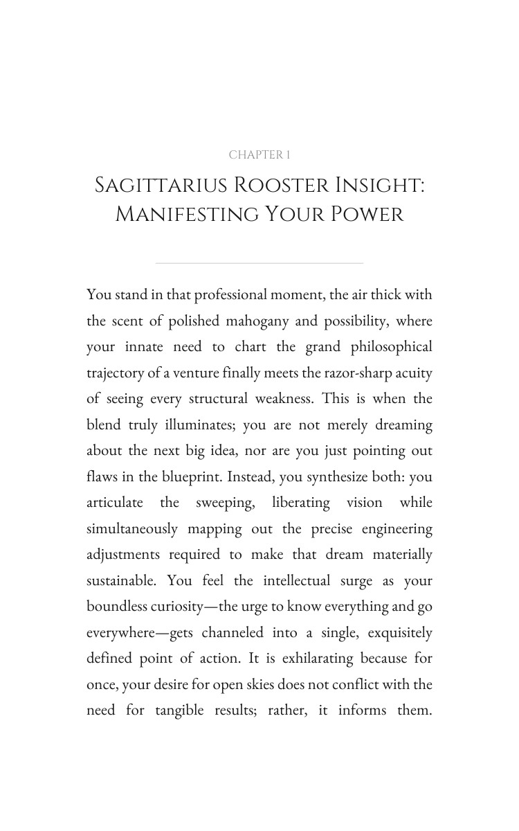 Career Success Path for Sagittarius Rooster: Intensify Your Talent interior preview