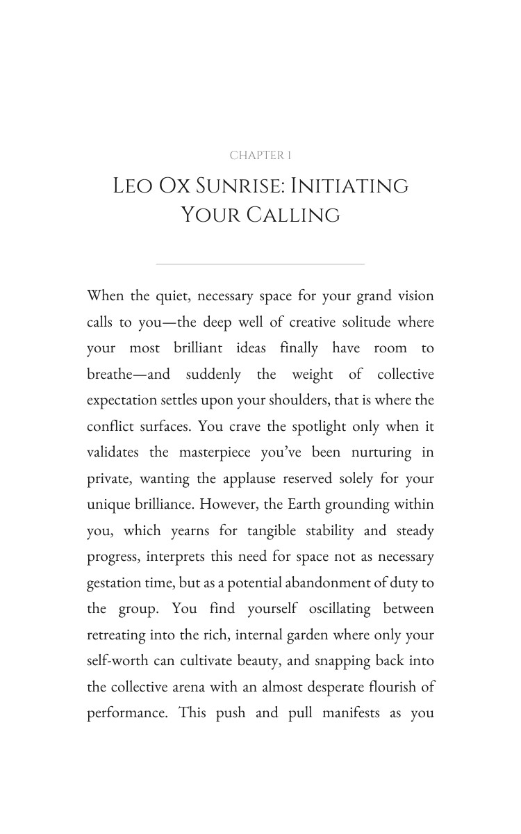 Career Success Solution for Leo Ox: Deepen Your Approach interior preview