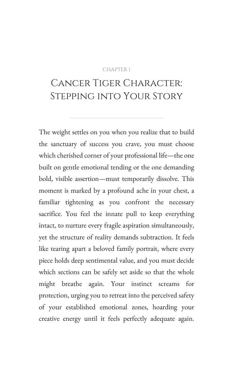Career Success System: Cancer Tiger interior preview