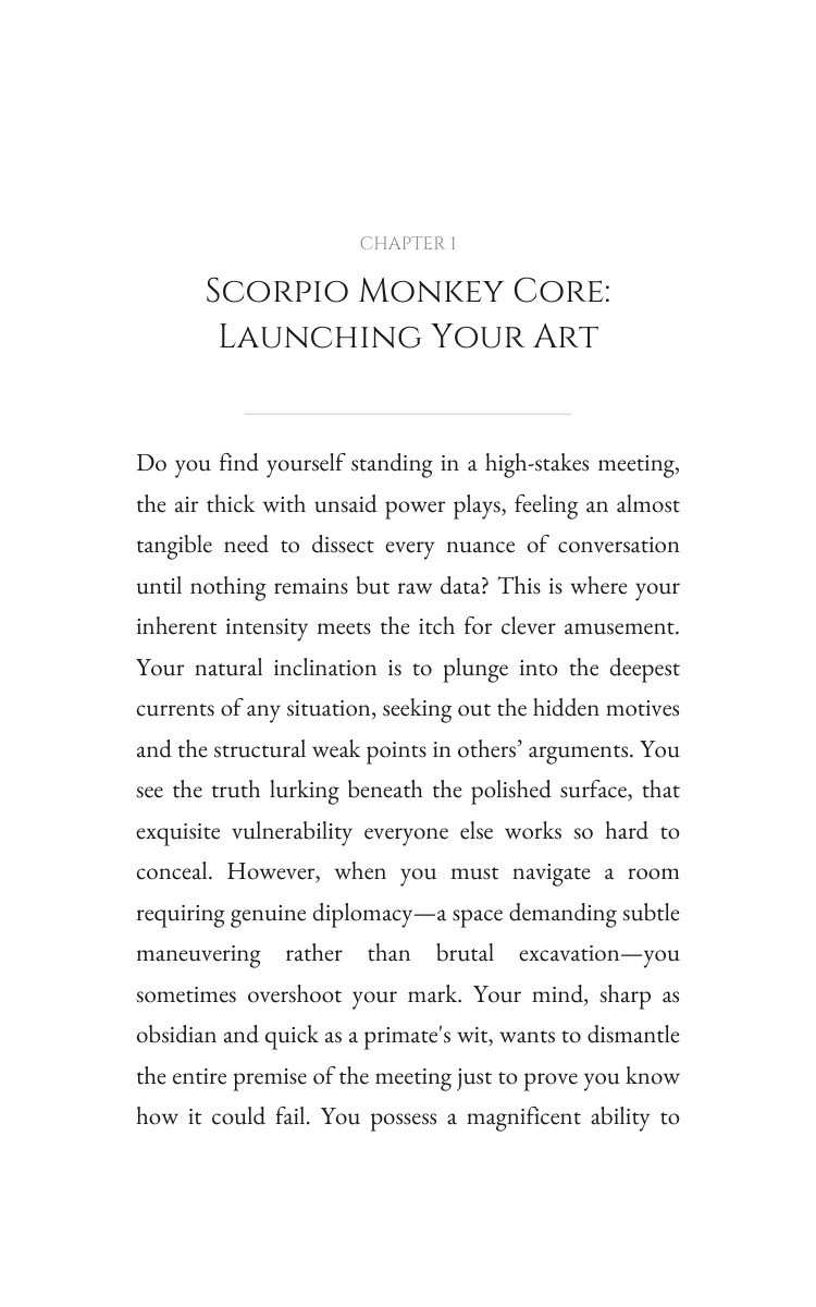 Career Success System: Scorpio Monkey interior preview