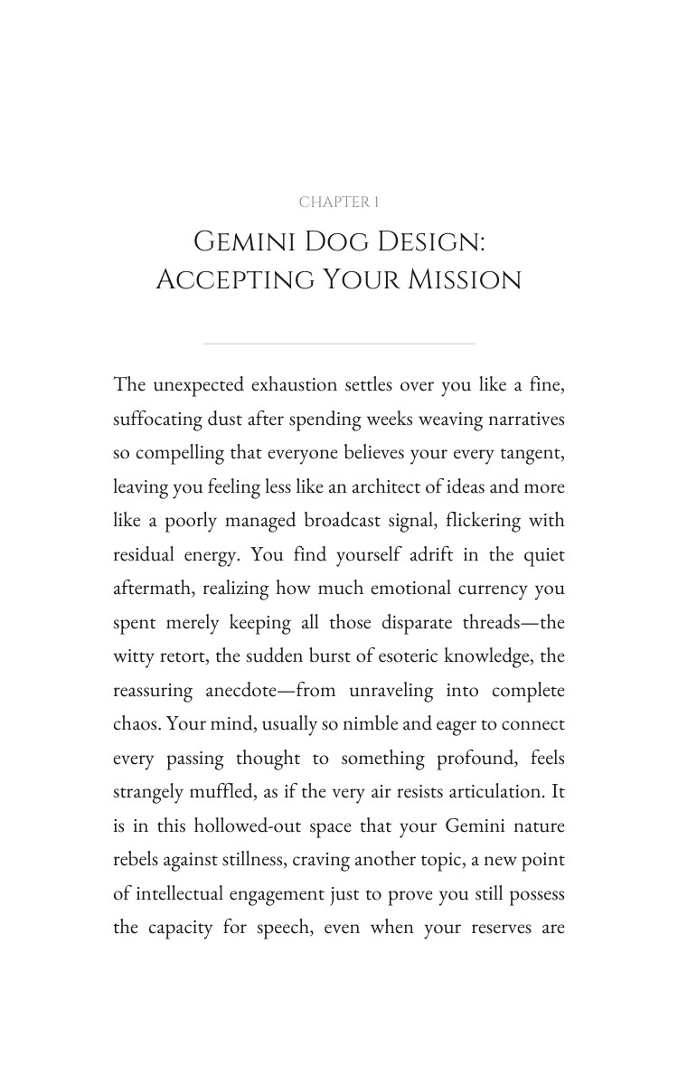 Gemini Dog: Leadership Integration interior preview
