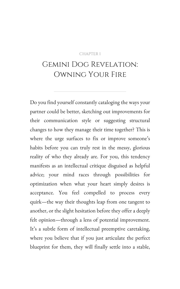 Gemini Dog Love Relationships Guide: Ground Your Universe interior preview
