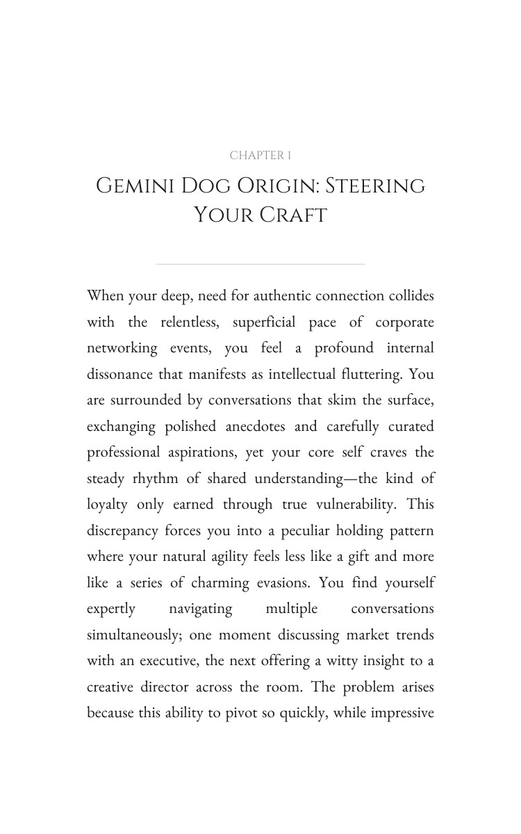 Gemini Dog: Navigating Career Success interior preview