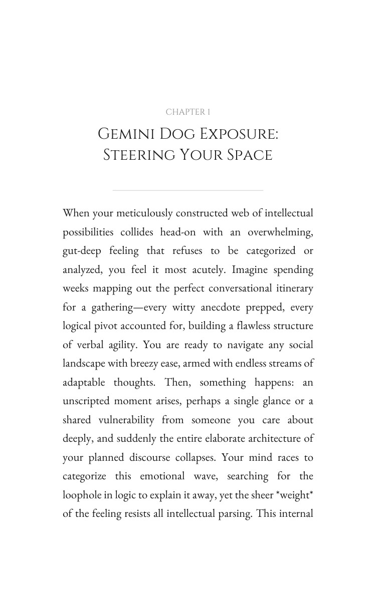 Gemini Dog Personal Growth Integration: Focus Your Heart interior preview