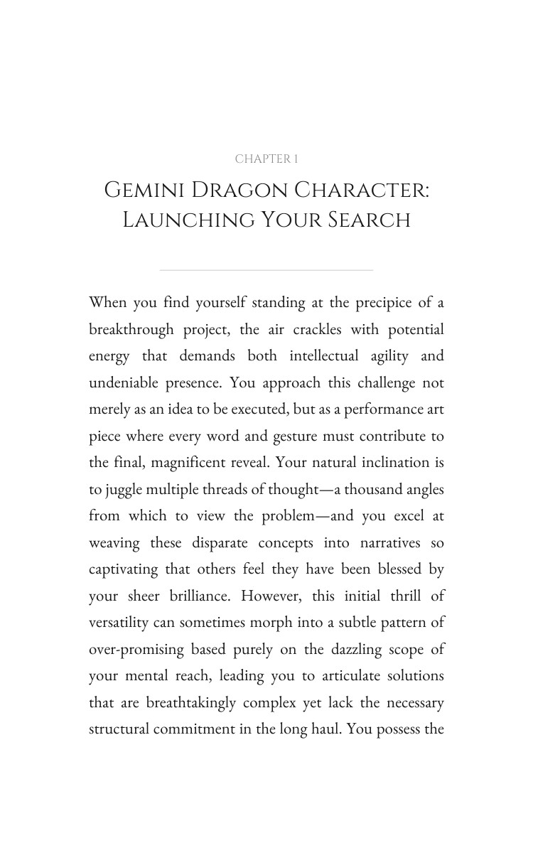 Gemini Dragon Career Success Accelerator: Your Reality Materialized interior preview
