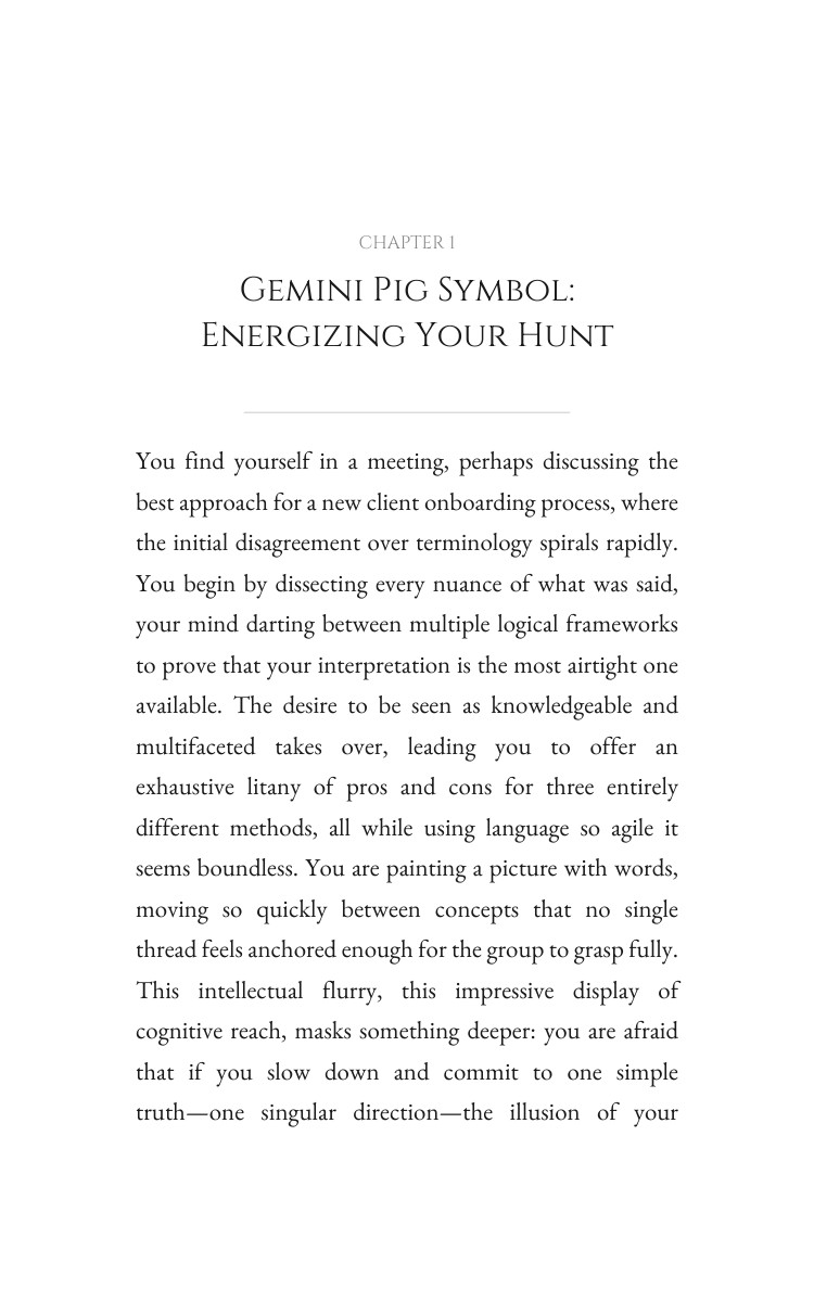 Gemini Pig Approach to Leadership: Your Quest Forged interior preview