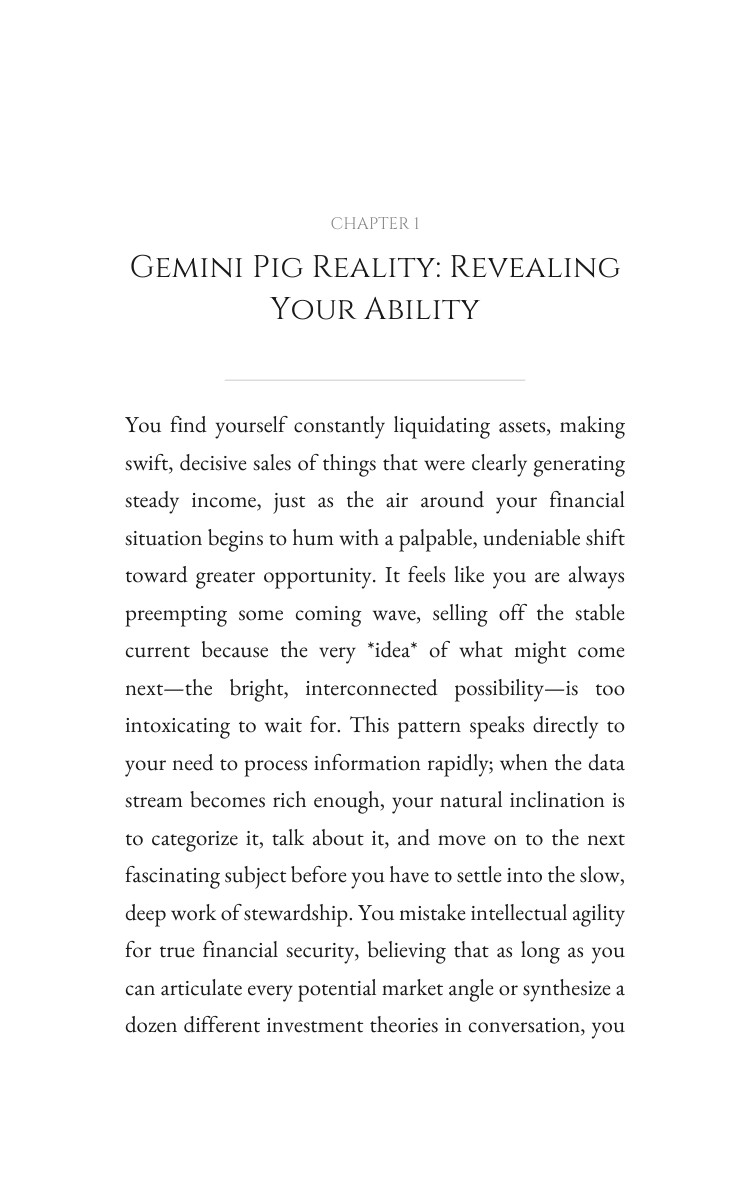 Gemini Pig Money Wealth Compendium: Your Narrative Activated interior preview