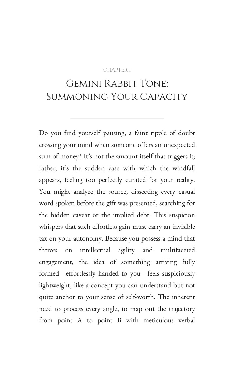 Gemini Rabbit Money Wealth Keystone: Your Design Consolidated interior preview