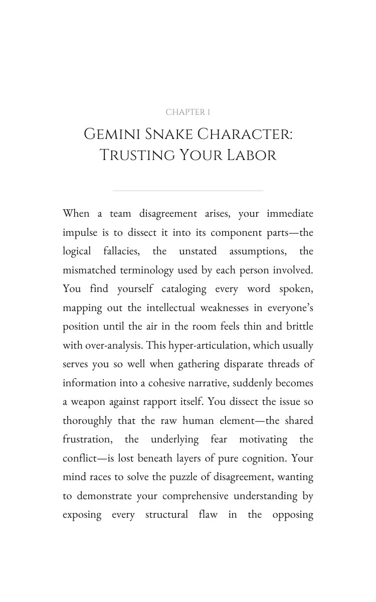 Gemini Snake Leadership Keystone: Your Development Empowered interior preview
