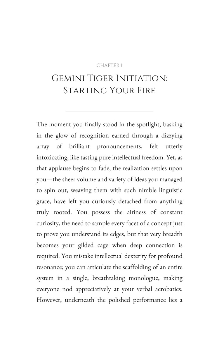 Gemini Tiger Leadership Breakthrough: Structure Your Design interior preview
