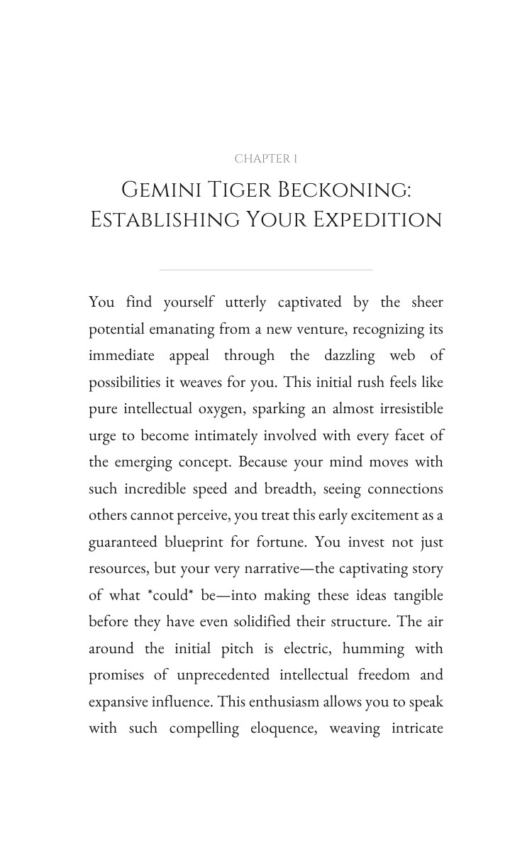 Gemini Tiger Money Wealth Compendium: Your Mission Strengthened interior preview