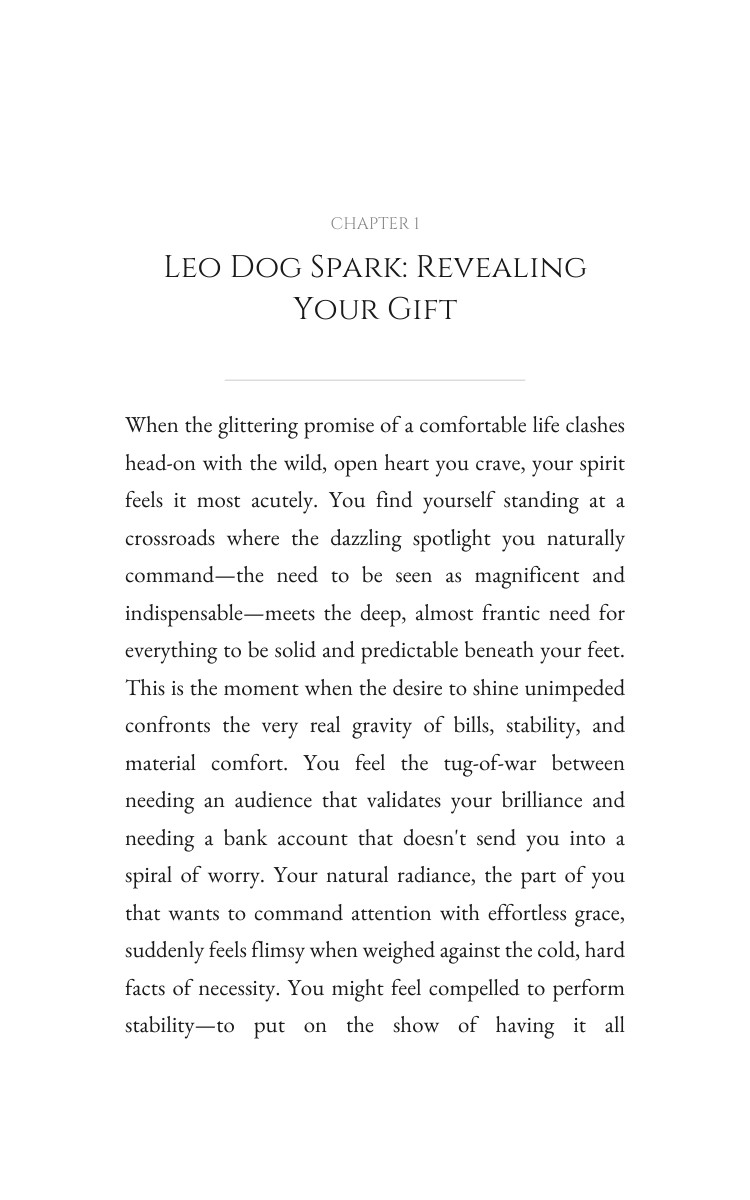 Leo Dog Money Wealth Primer: Fortify Your Existence interior preview