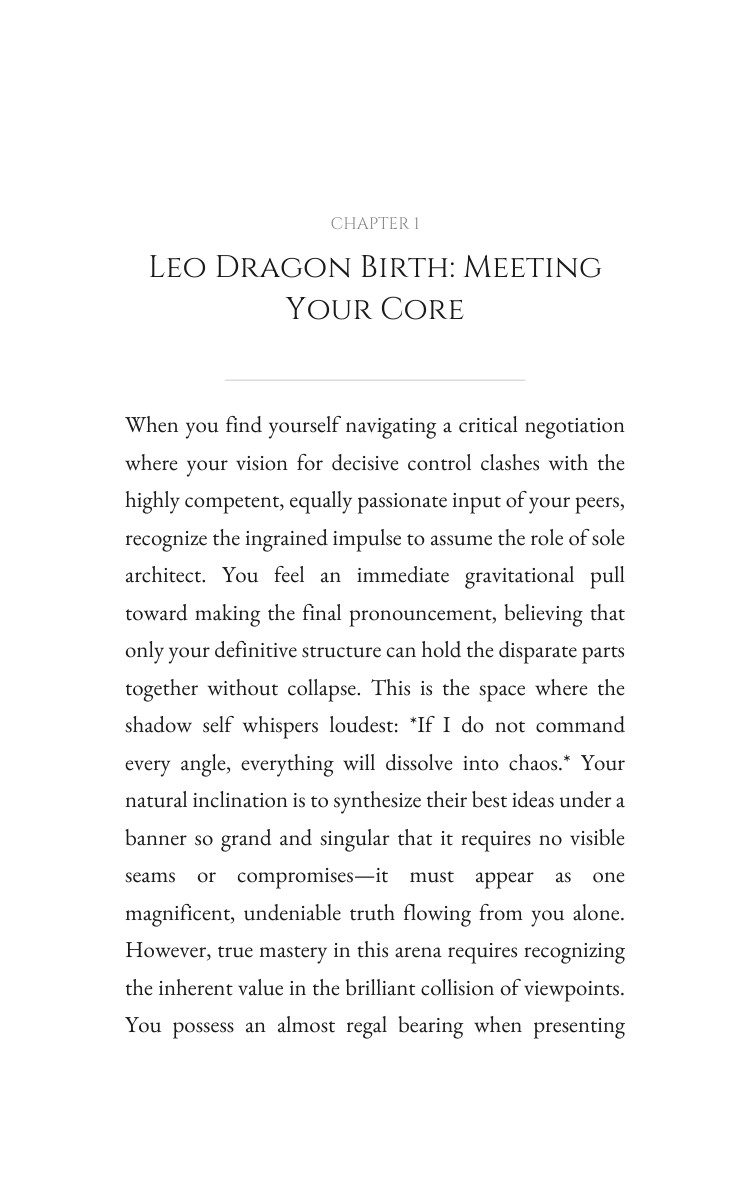 Leo Dragon Leadership Manual: Command Your Core interior preview