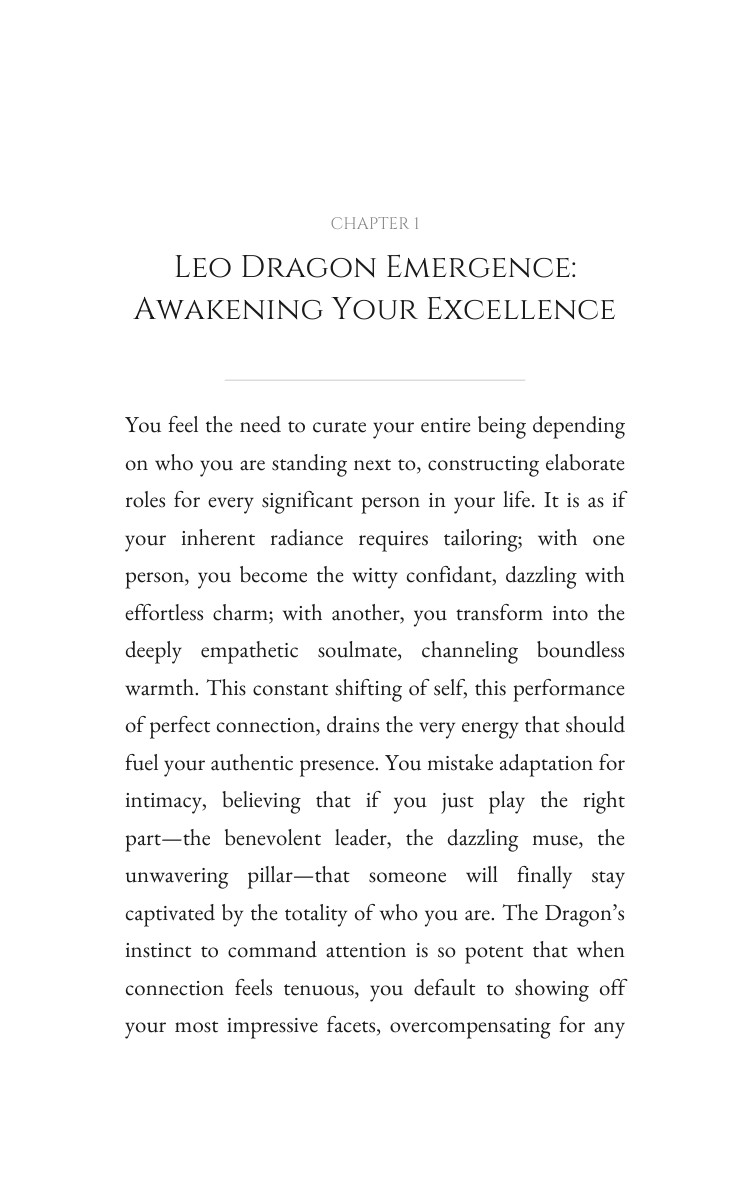 Leo Dragon Love Relationships Resource: Your Narrative Magnified interior preview
