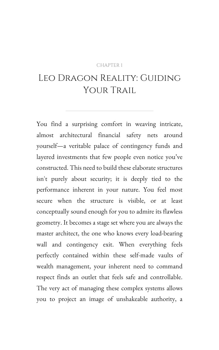Leo Dragon Money Wealth Navigator: Your Destiny Magnified interior preview