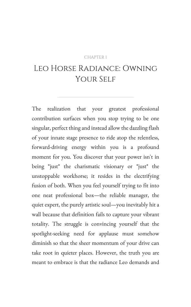 Leo Horse: Career Success Activation interior preview