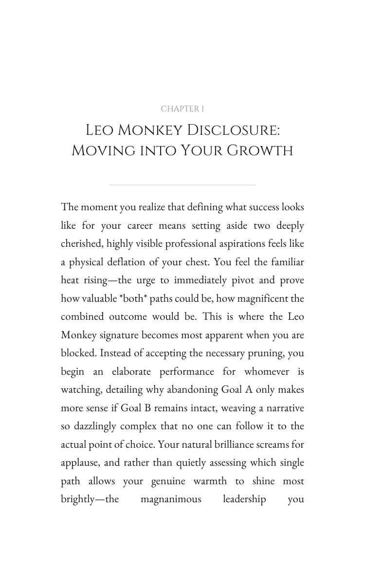 Leo Monkey: Career Success Fulfillment interior preview