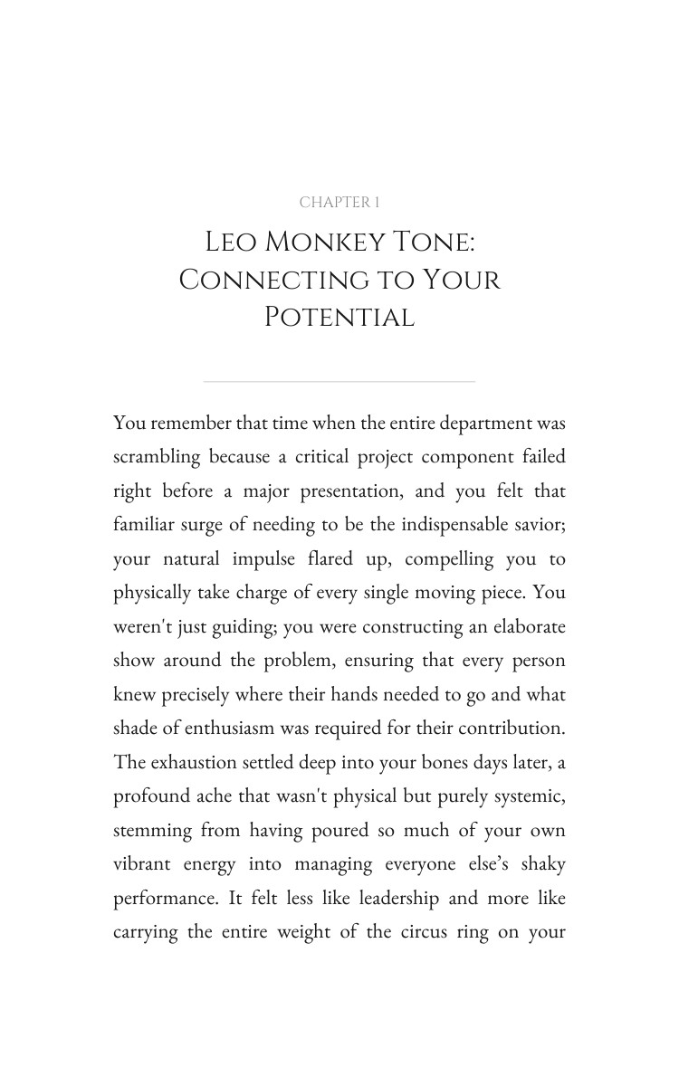 Leo Monkey Leadership Guide: Your Evolution Revealed interior preview