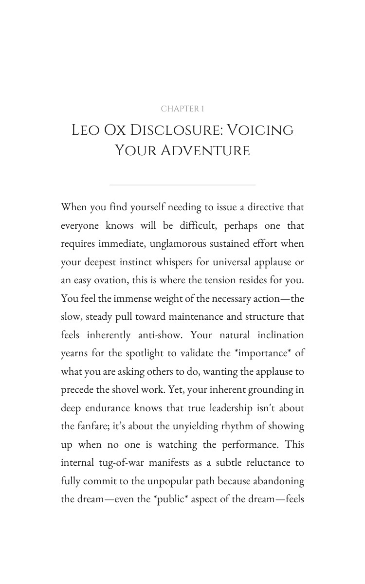 Leo Ox Leadership Success Guide: Your Craft Advantage interior preview