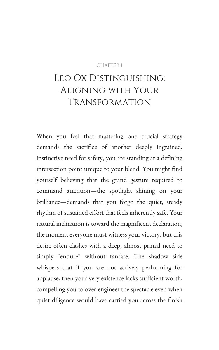 Leo Ox Personal Growth Workbook: Your Course Refined interior preview