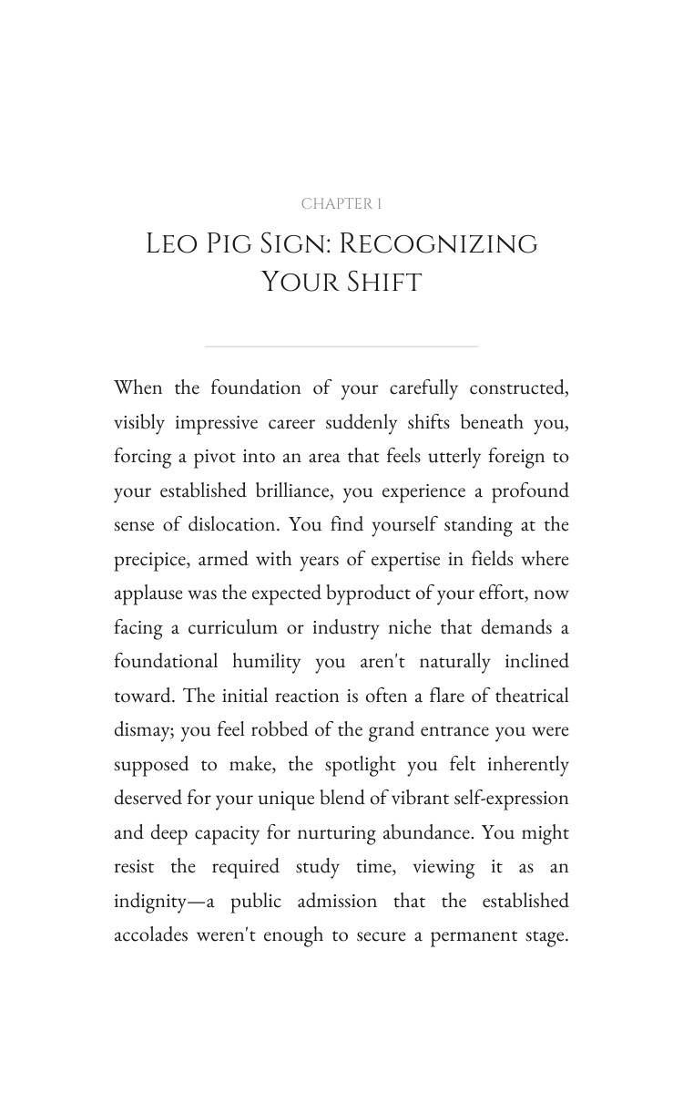 Leo Pig Career Success Achievement Guide: Your Method Catalyzed interior preview