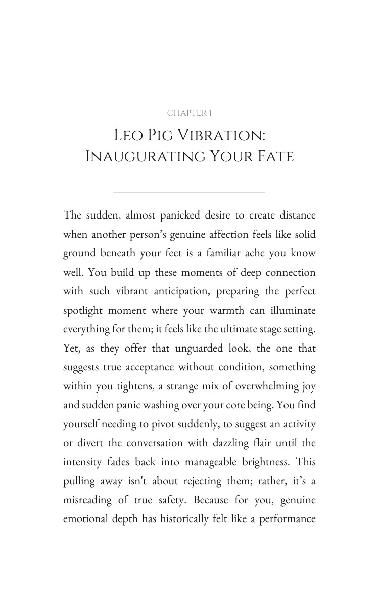Leo Pig Love Relationships Excellence Guide: Your Destiny Illuminated interior preview