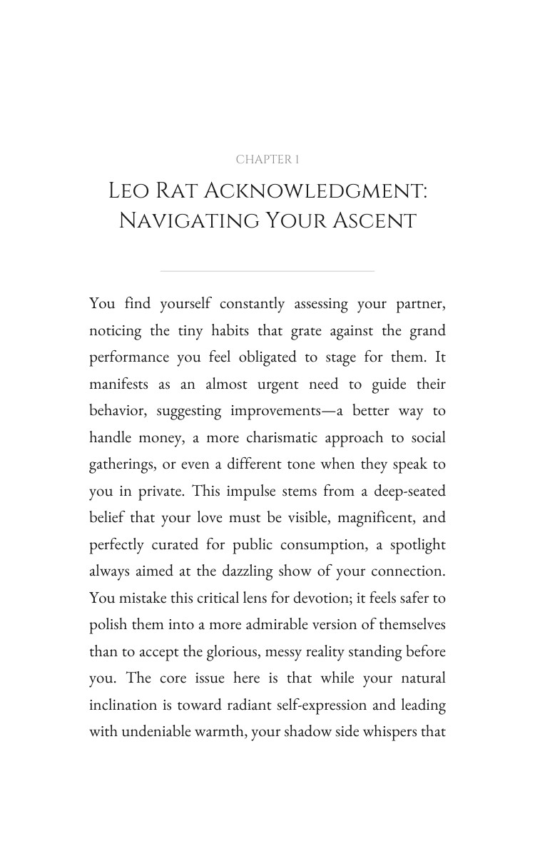 Leo Rat Mastery: Love Relationships interior preview
