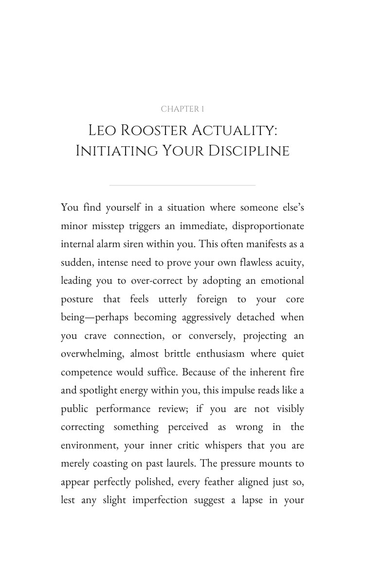 Leo Rooster Personal Growth Excellence Guide: Your Evolution Consolidated interior preview
