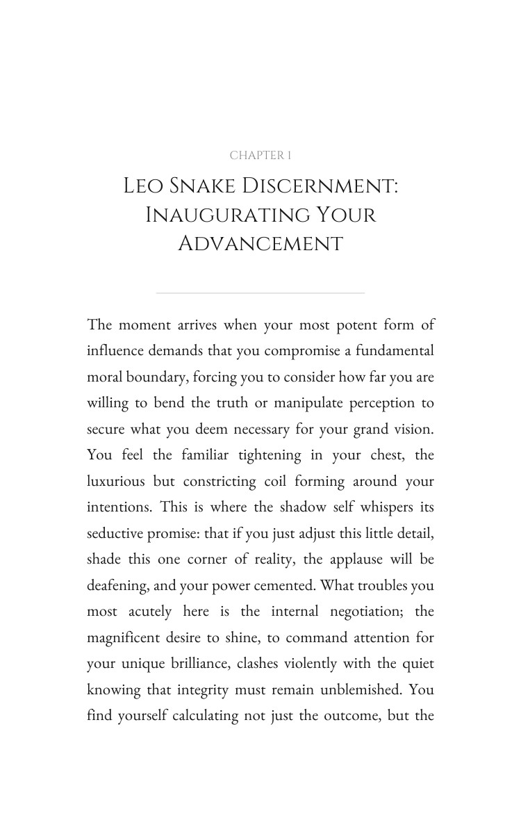 Leo Snake Leadership Manual: Secure Your Craft interior preview