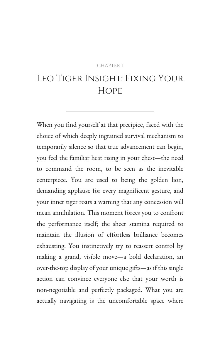 Leo Tiger Approach to Personal Growth: Target Your Adventure interior preview