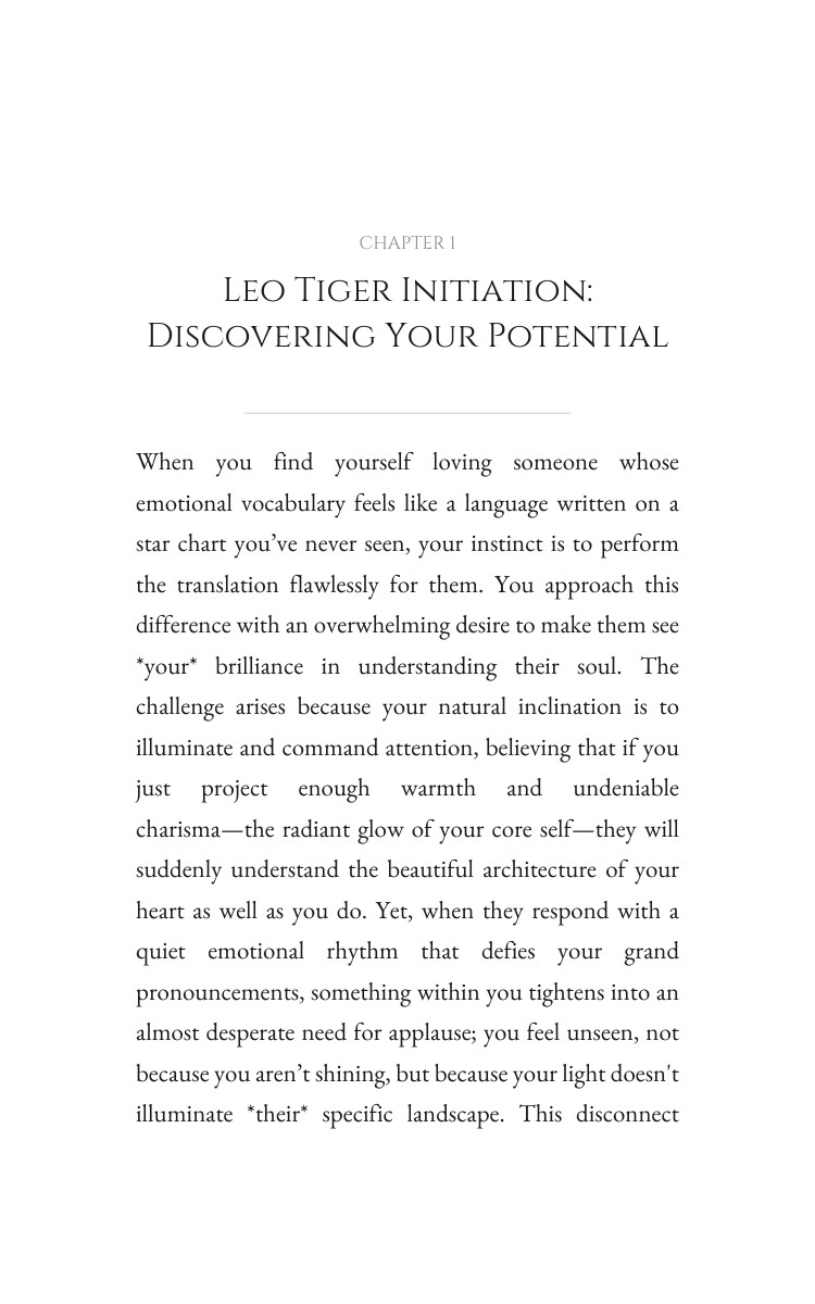 Leo Tiger Love Relationships Decoded: Deepen Your Evolution interior preview