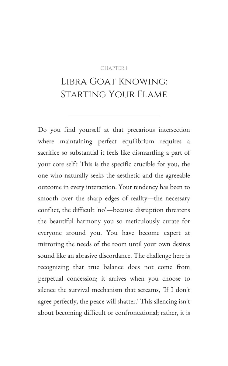 Libra Goat: Personal Growth Mastery Path interior preview