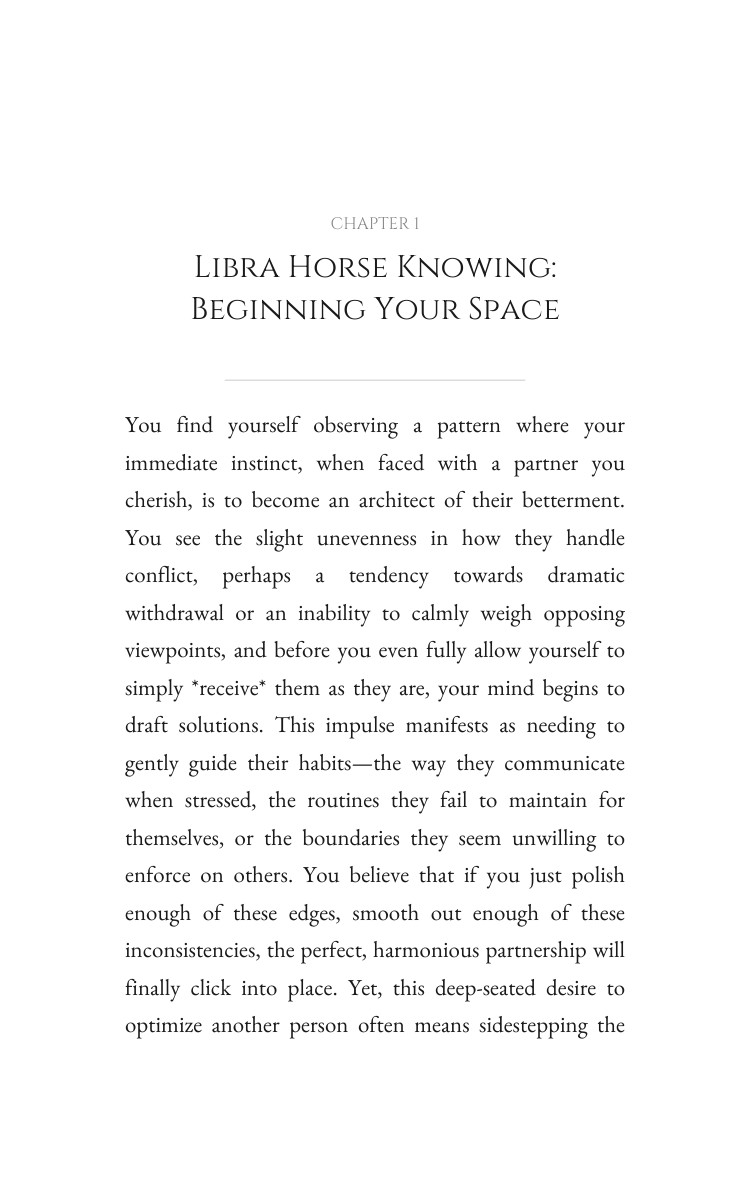 Libra Horse Love Relationships Primer: Structure Your Fire interior preview
