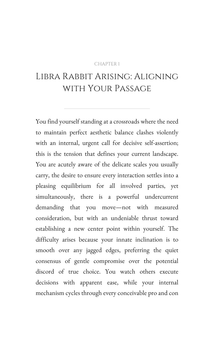 Libra Rabbit: Personal Growth Evolution interior preview