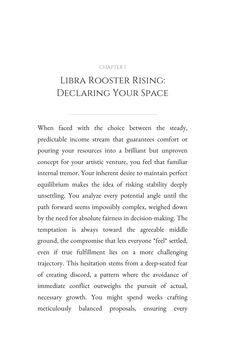 Libra Rooster Career Success Atlas: Discover Your Soul interior preview