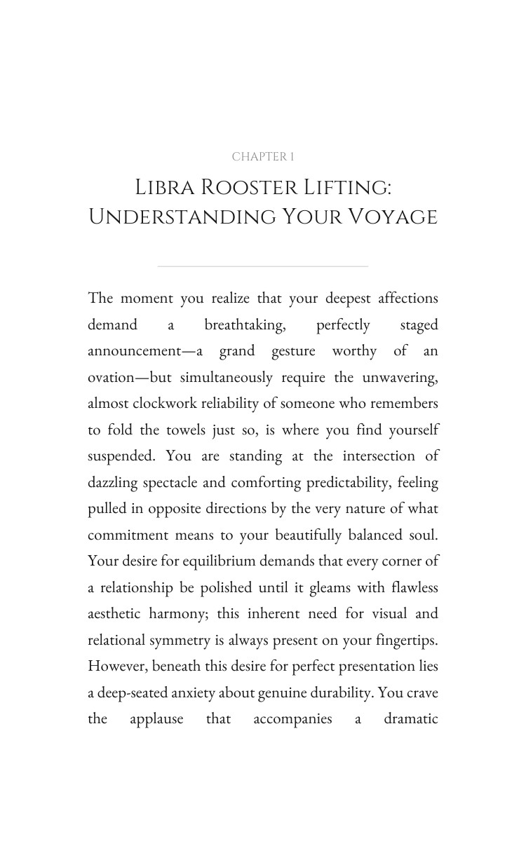 Libra Rooster: Love Relationships Transformation interior preview