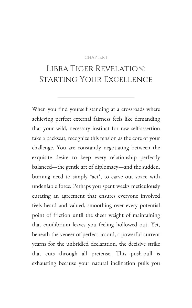 Libra Tiger Personal Growth Keystone: Your Life Strategy interior preview