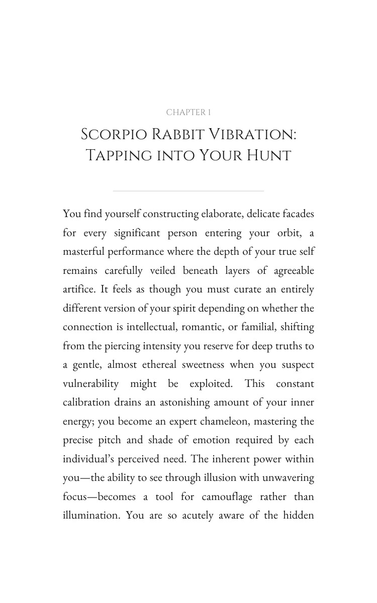 Love Relationships Code: Scorpio Rabbit interior preview