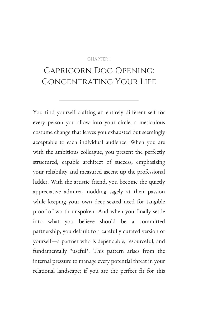 Love Relationships Experience: Capricorn Dog interior preview