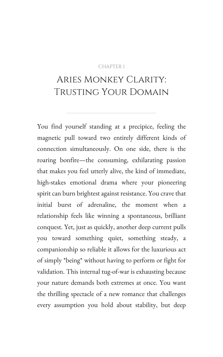 Love Relationships Mastery: Aries Monkey interior preview