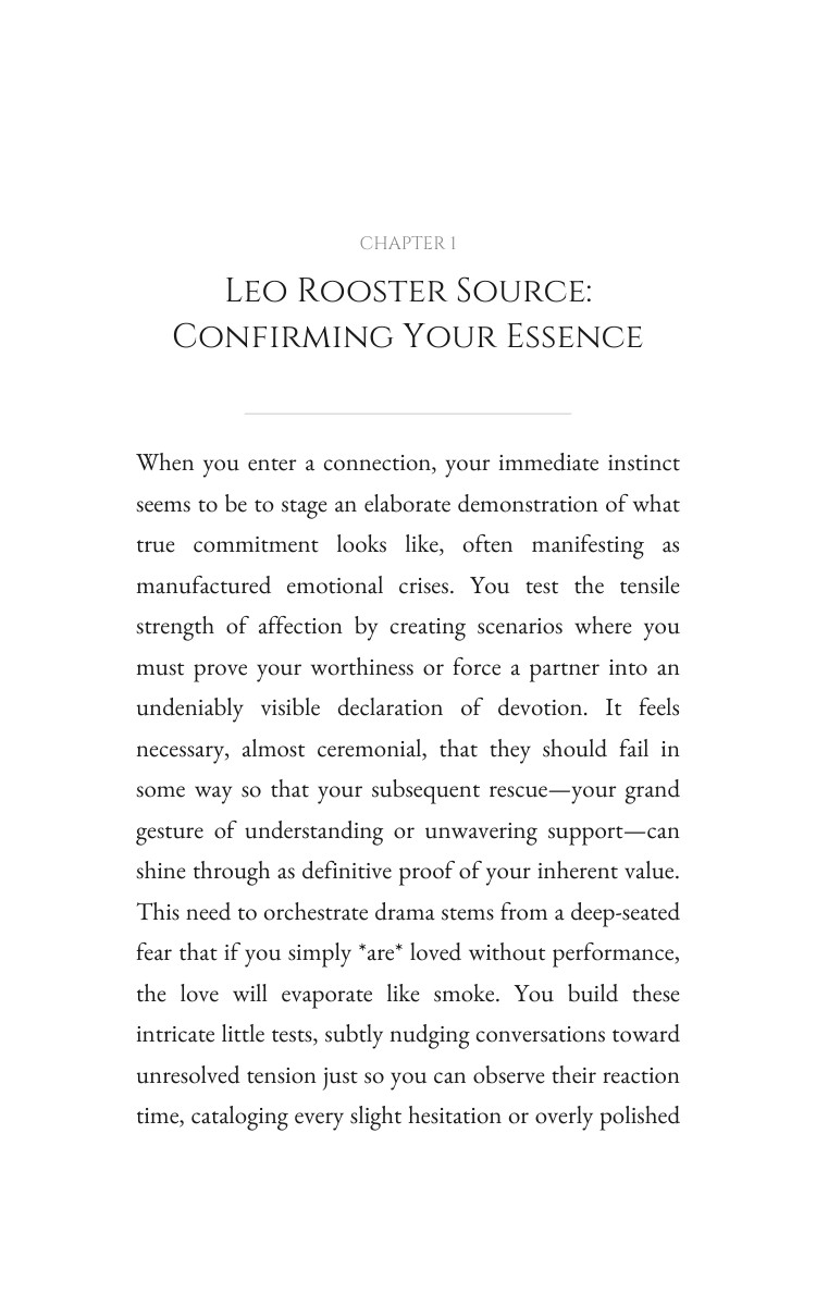 Love Relationships Mastery: Leo Rooster interior preview