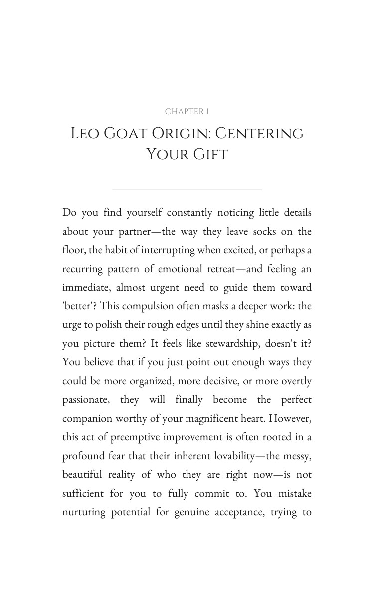 Love Relationships Playbook: Leo Goat interior preview