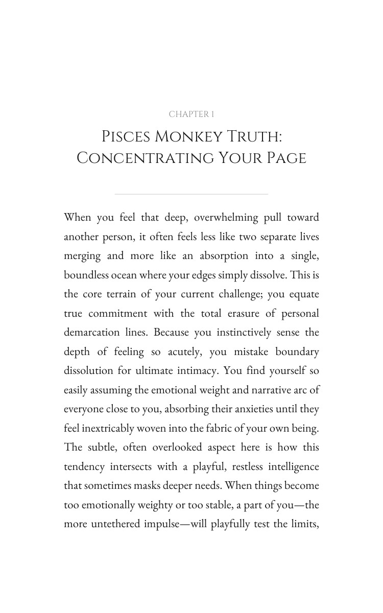 Love Relationships Playbook: Pisces Monkey interior preview