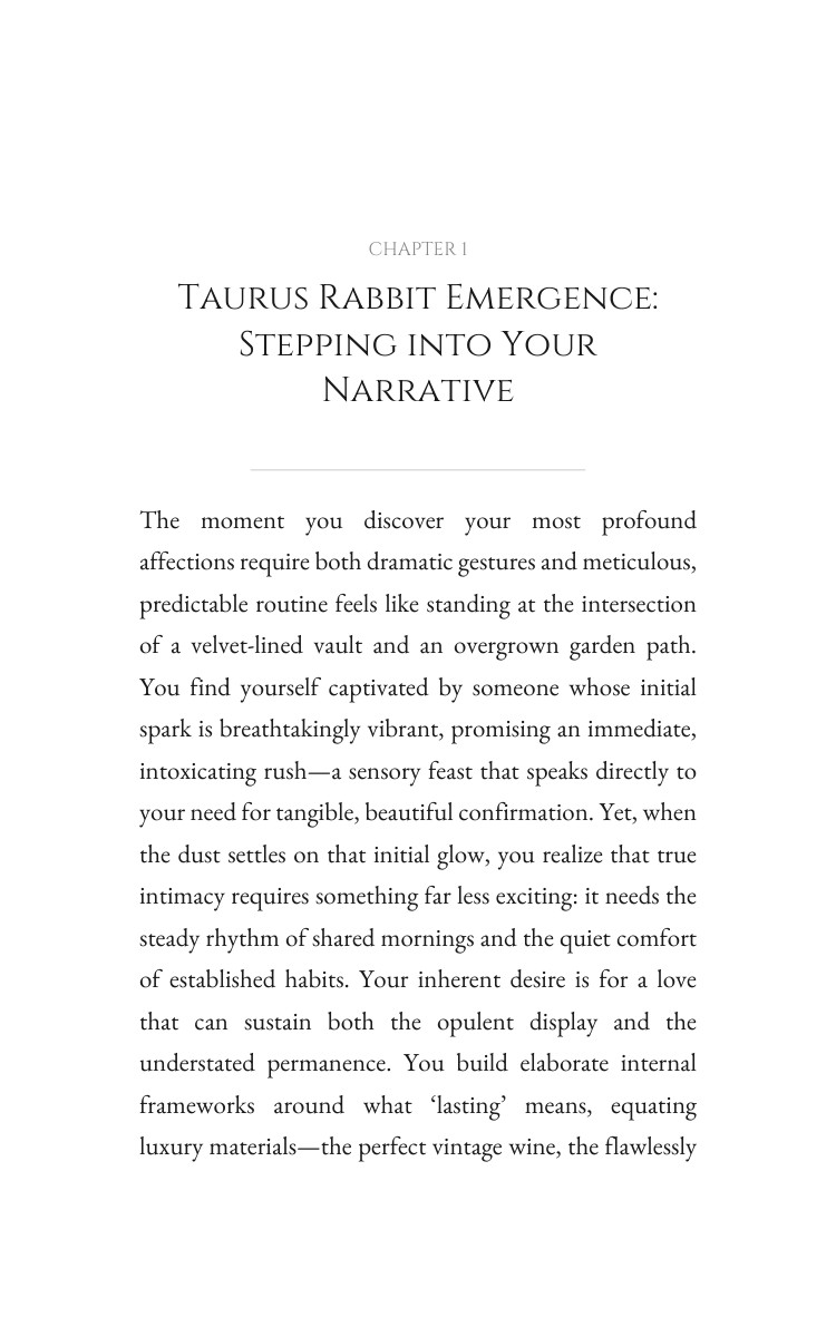 Love Relationships Roadmap: Taurus Rabbit interior preview